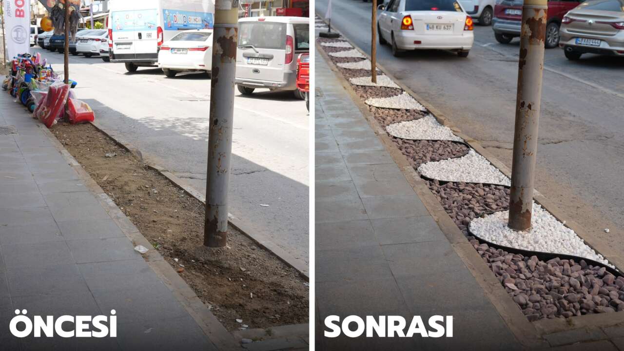 Yatağan’da Cumhuriyet Caddesi Yenileniyor: Kuru Peyzaj Çalışmaları Sürüyor 3